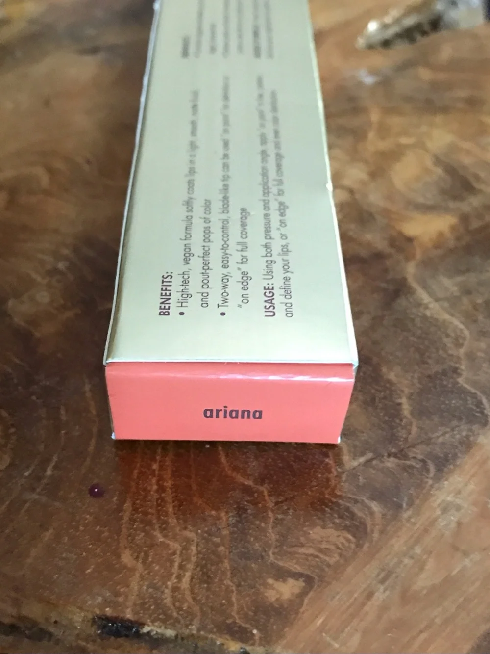 Stila Calligraphy Lip Stain - Cream Metallic Box